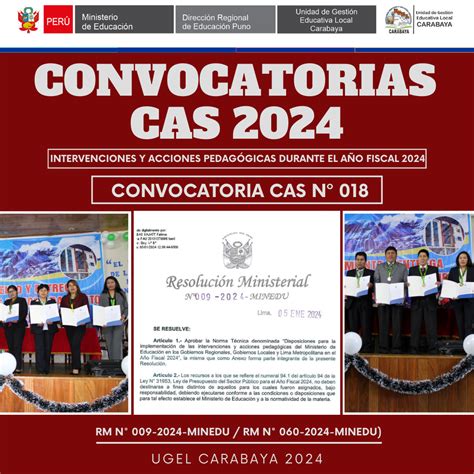 CONVOCATORIA N 018 2024 REPROGRAMACIÓN DE CRONOGRAMA Y RESULTADOS