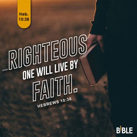 Hebrews 1038 Bible Verse Of The Day Biblemeal