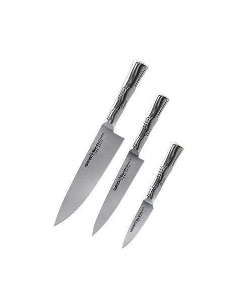 Samura Bamboo series 3-piece set, Chefs essential kit ⚔️ Medieval Shop