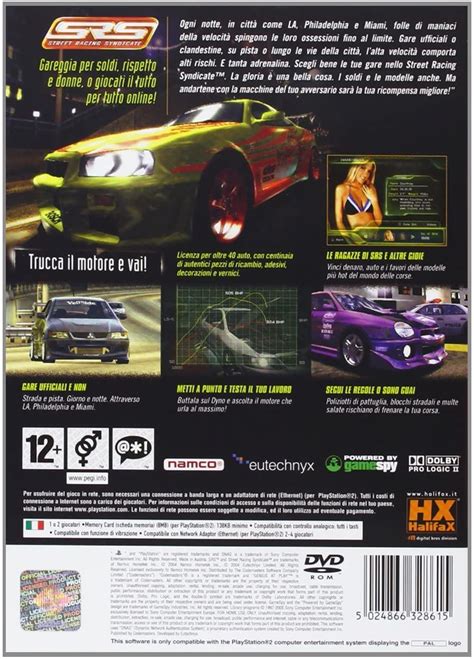 SRS STREET RACING SYNDICATE PLAYSTATION 2 EDIZIONE ITALIANA | Street ...