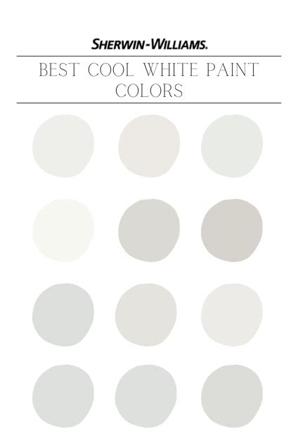 10 Best Cool White Paint Colors By Sherwin Williams Artofit