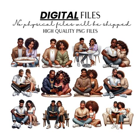 Bible Study Couple Png Clipart, Black Girl Praying, Bible Cover, Bible
