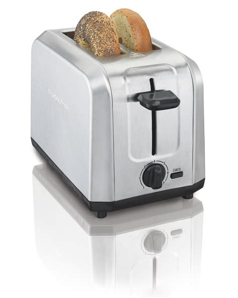 New Hamilton Beach Classic Chrome 2 Slice Toaster Stainless Steel Wide