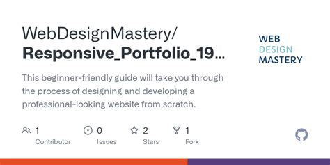GitHub - WebDesignMastery/Responsive_Portfolio_19-05-23: This beginner ...