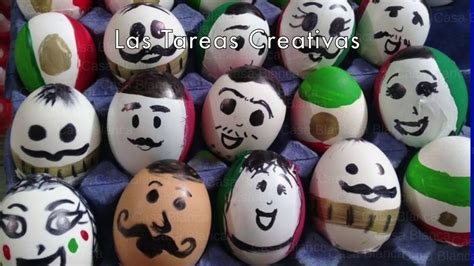 Ideas De Cascarones De Huevo Decorados Lastareascreativas Youtube