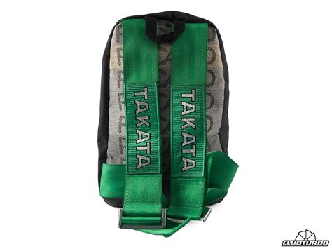 Рюкзак JDM RECARO TAKATA, зеленые лямки купить