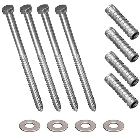 Lag Bolts Lag Shield Anchors Concrete Mounting Installation