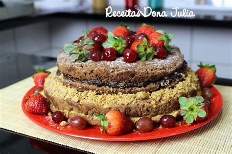 Naked Cake Sem Leite E Ovos Receitas Dona Julia