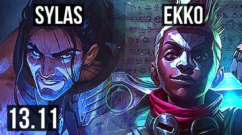 Sylas Vs Ekko Mid Games Godlike Kr Master