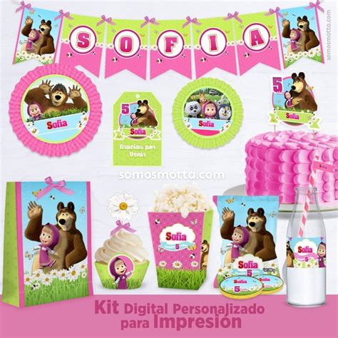 Kit De Masha Y El Oso Para Imprimir Gratis Ideas Y Material Gratis