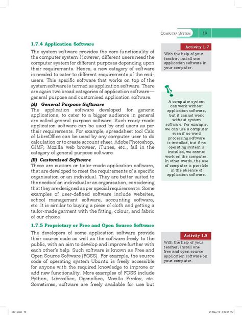 Rbse Book Class Computer Science Chapter Computer System Hindi