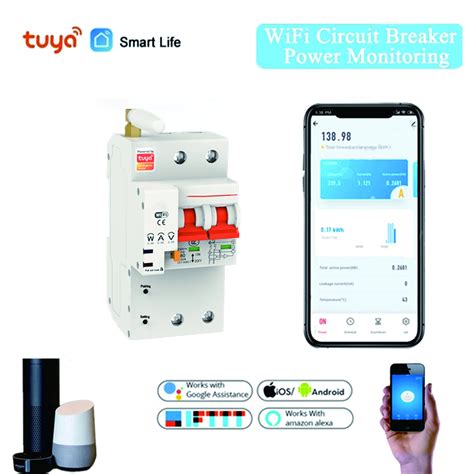 Tuya Smart Circuit Breaker P Wifi Switch Overload Short Circuit