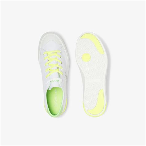 Womens Gripshot Canvas And Leather Sneakers Lacoste