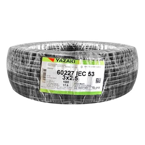 สายไฟ VCT 60227IEC53 YAZAKI 3x2 5SQ MM 100 ม สดำ Shopee Thailand