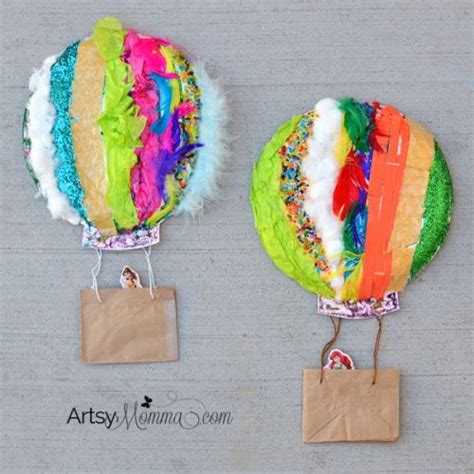 Textured Hot Air Balloon Sensory Craft Artsy Momma
