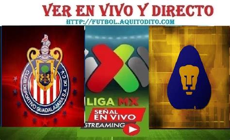 Pumas Vs Chivas En Vivo En Directo Online Live D Nde Ver El Partido De