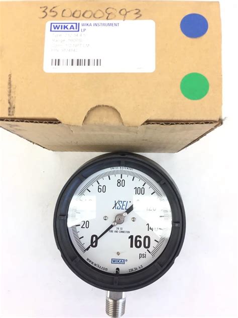 Wika Model XSEL Process Gauge 300 Psi 1 2 NPT 9797640