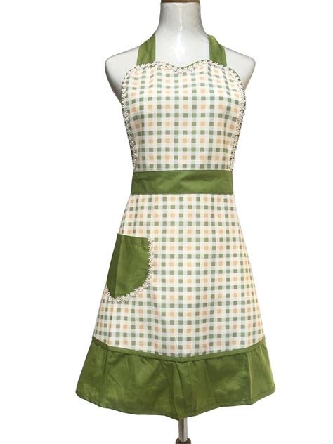 Lovely Sweetheart Retro Kitchen Aprons Woman Girl Cotton Cooking Salon