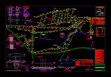 Projeto De Esgoto Em AutoCAD Biblioteca CAD