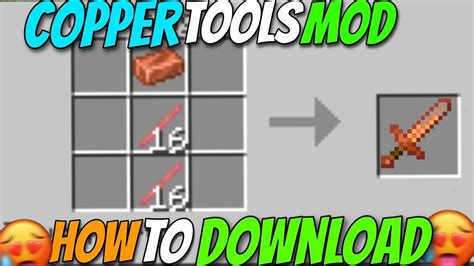 Minecraft But You Can Craft Copper Tools Minecraft Copper Tool Mod