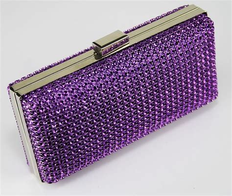 Purple Sparkly Evening Bag Purple Purse Purple Bags Purple Clutch