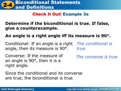 Biconditional Statements And Definitions Ppt Download