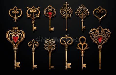 Keys Lots Of Keys Different Kinds Of Keys And Locks Stock
