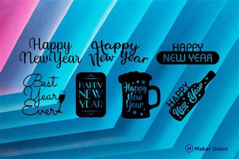 New Year Celebrations Free Dxf Files Maker Union