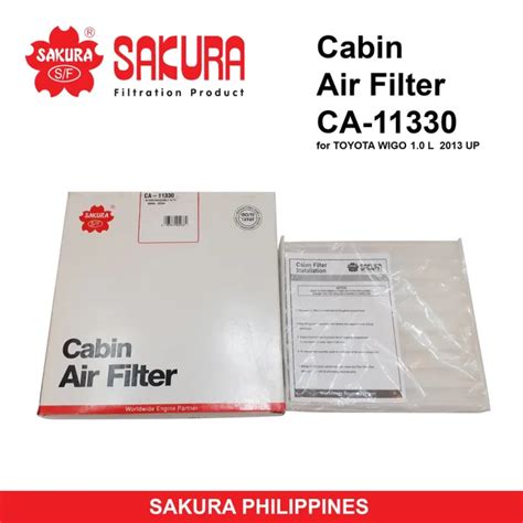 Sakura Cabin Air Filter Ca For Toyota Wigo Rush Up Lazada Ph