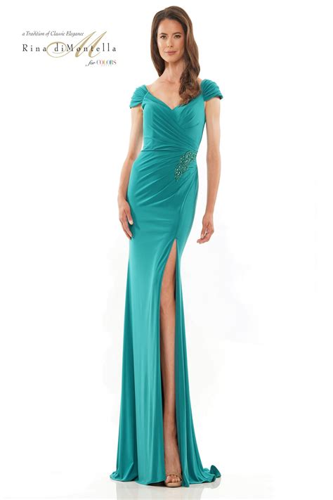 Rina Di Montella Rd2824 Jersey Long Dress For Special Events Mydressline