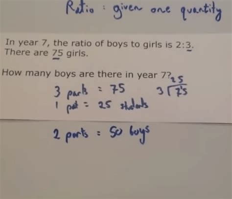 Ratio Given One Quantity Video Corbettmaths