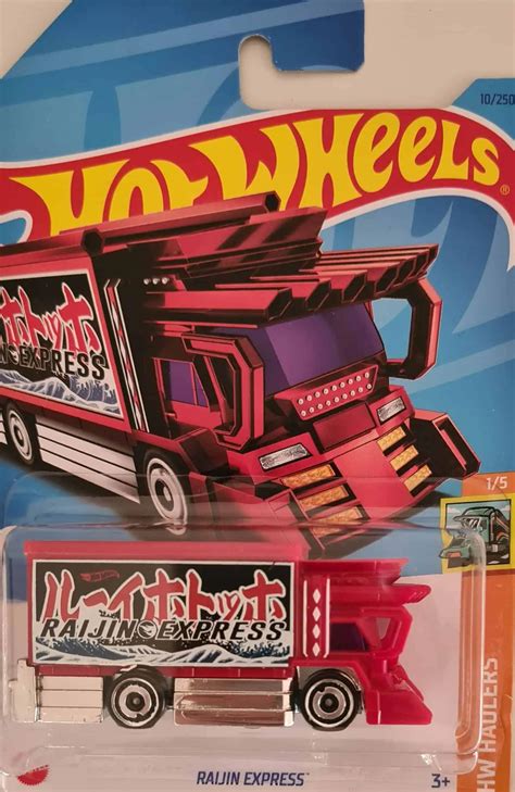 T Hunt Hot Whwels Haulers Raijin Express Universo Hot Wheels