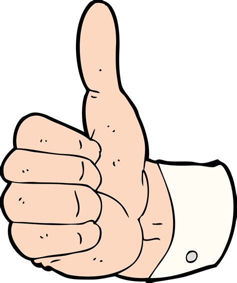 Cartoon Thumbs Up Symbol 44973329 Png