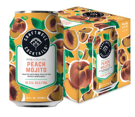 Craftwell Cocktails® Releases Peach Mojito To Award Winning Canned