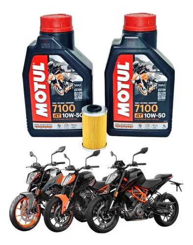 Kit Aceite Motul Sintetico W Filtro Ktm Meses Sin