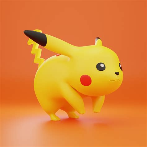Stl File Pikachu Pokemon・3d Printable Model To Download・cults