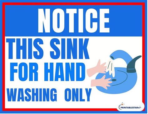 Hand Wash Sink Only Sign Free Download Wash Sign Wash Hands Sign Sink