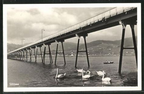 Sihlsee Brücke bei Willerzell gelaufen 1938 Kaufen auf Ricardo