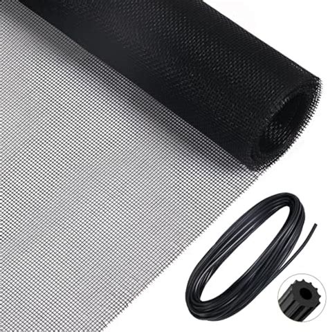 Sakurry Window Screen Replacement Kit 48 X 99 Fiberglass Screen Mesh With Rolling Tool And