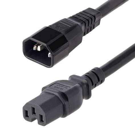 IEC 60320 C14 To IEC 60320 C15 Power Cord 15A 250V 14AWG