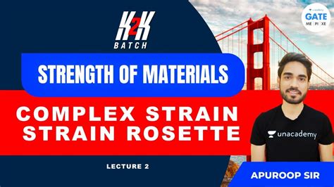 Complex Strain - Strain Rosette | L 2 | Strength of Materials | Apuroop ...