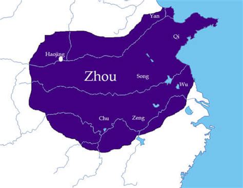 zhou dynasty map