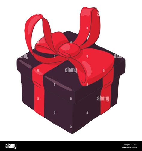 box  bow icon cartoon style stock vector image art alamy