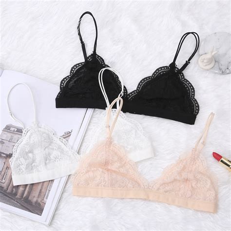 Soutien Gorge Soutien Gorge Triangle Sexy En Dentelle Pour Femme Lingerie Sans Fil Sous