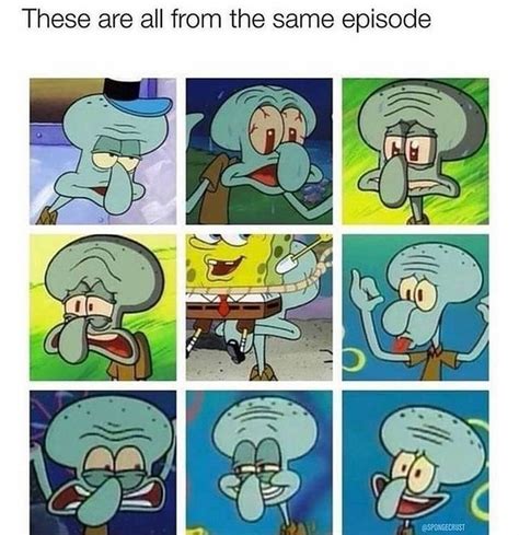 Squidward Is Low Key The Star Of Spongebob Memes Squidward Memes