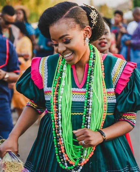 10 Beautiful Brides In Sepedi Traditional Wedding Attire Clipkulture