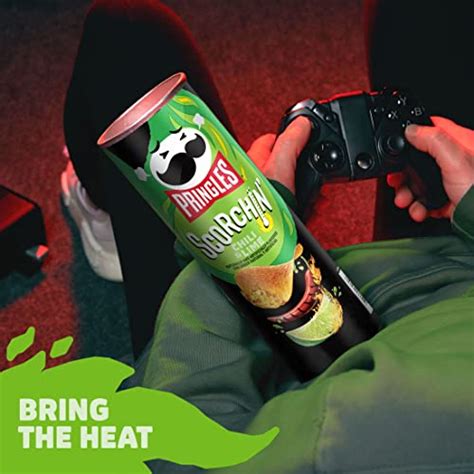 Pringles Scorchin Potato Crisps Chips Spicy Snacks Hot Crisps Chips Chili And Lime Oz