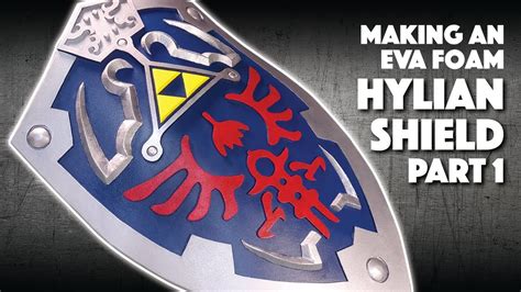 Making An EVA Foam Hylian Shield Part 1 - YouTube