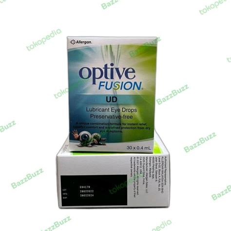 Jual Optive Fusion Ud Lubricant Eye Drops Vials X Ml Shopee