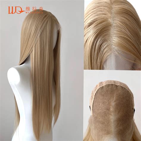 Perruque Lace Front Wig synthétique mixte Blonde à reflets bruns 13x6